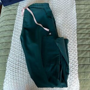 Figs Yola Skinny Scrub Pants Caribbean Blue